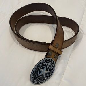 Vera Pelle leather XXL belt with buckle